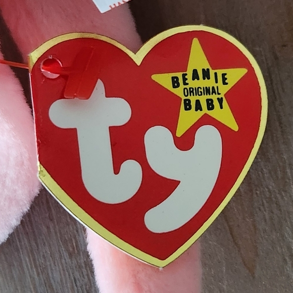 🐙 Ty Beanie Baby “Inky” the Pink Octopus – 1993 Original Collectible Plush - Picture 12 of 16
